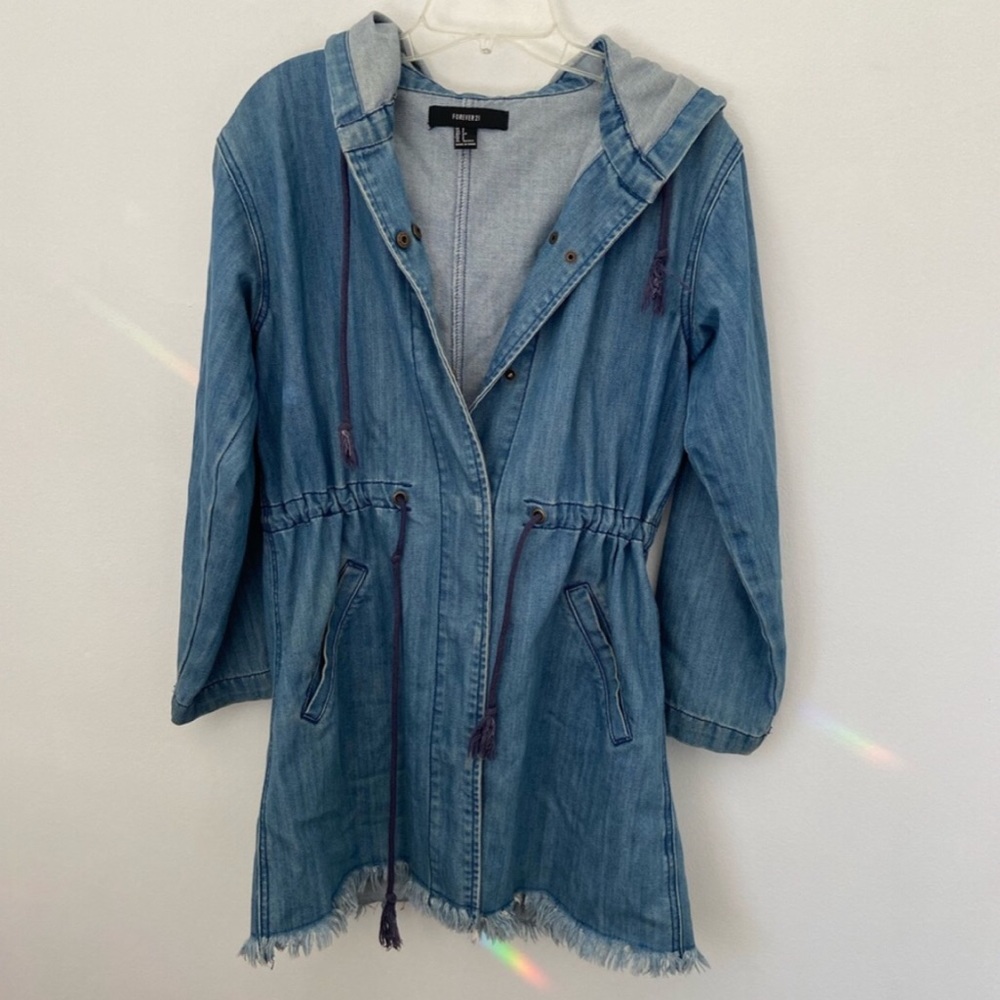 Forever 21 Denim/Jean Parka Jacket